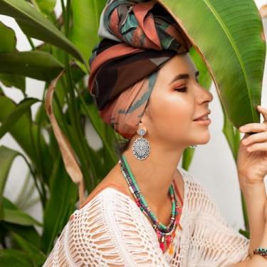 Imagem de Brincos ocidentais femininos turquesa joias ocidentais para mulheres, roupas de concerto country