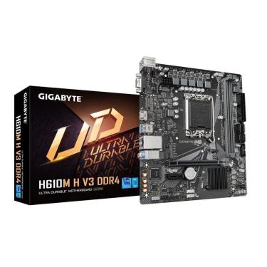 Imagem de Placa-Mae Gigabyte H610M-H V3 DDR4 LGA 1700 Intel 12ª/13ª/14ª Geracao Micro ATX