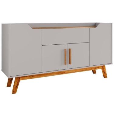 Imagem de Balcão Buffet 4 Portas Future 136 Cm Bechara Off White Cinamomo - BECH