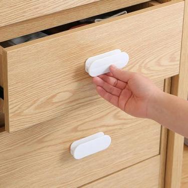 Imagem de 2 peças de maçaneta de janela não perfurada, alça de armário, suporte de tampa de vaso sanitário, auxiliar de economia de mão de obra