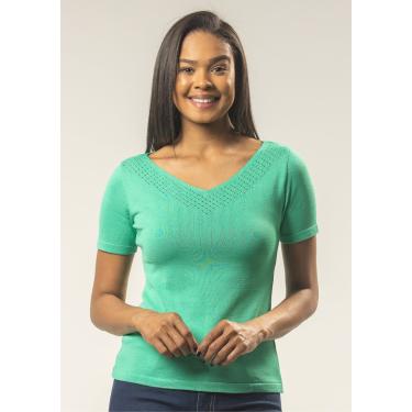 Imagem de Blusa m/c Pau a Pique Modal Verde