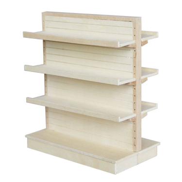 Imagem de Prateleira de exibição de móveis de casa de bonecas em miniatura em madeira em escala 1:12