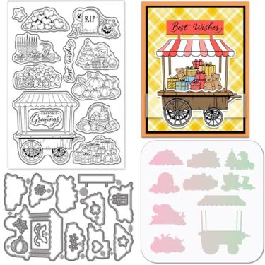 Imagem de GLOBLELAND Conjunto de moldes de silicone transparente para festivais de alimentos e caminhões de comida, estêncil, para Halloween, Natal, Dia das Bruxas, Dia de Ação de Graças, faça você mesmo