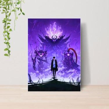 Imagem de Quadro Solo Leveling Anime A4  Placa MDF 01 - Lomi Art