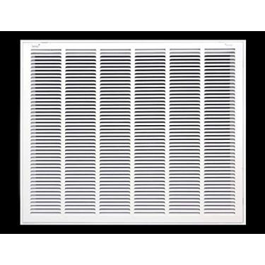Imagem de HVAC Premium Grade de filtro de ar de retorno de aço de 81 x 76 cm para filtro de 2,5 cm - Face/porta removível - Capa de duto HVAC - Face plana estampada - Branca [Dimensões externas: 86 cm L x 82