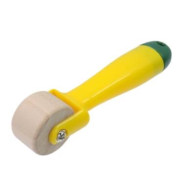 Imagem de KUMGROT Rolo Brayer de 14 cm, ferramenta de papel de parede de madeira e material plástico para projetos de artesanato de cartolina, tornando-o uma ótima escolha para entusiastas de artesanato, 1 peça