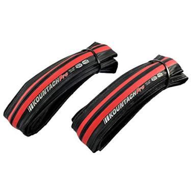 Imagem de KENDA Pneu dobrável Kountach KD2001 K1092 700 x 23C para bicicleta de estrada, preto e vermelho, 2 pneus