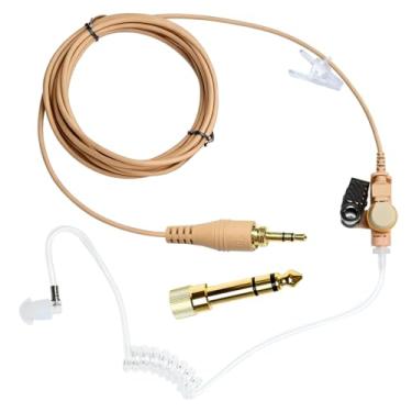Imagem de Pdflie IFB Earpiece 3.5mm in Ears Broadcast Communication Headset Anchor Ear Piece Broadcaster in-Ear Professional Earset for iPhone Android Telex Lecstronics Clear-Com (Skin Color,1/4" Connector)