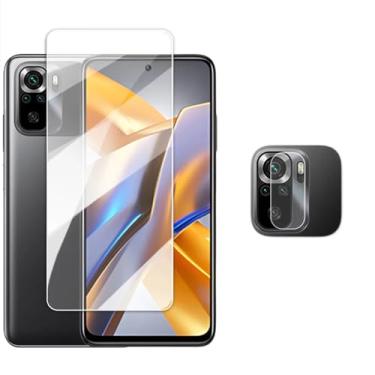 Imagem de Para POCO M5s M5, Vidro Temperado 4 em 1 6.43 polegadas Cola Completa Transparente Protetor de Tela Lente de Câmera Flim