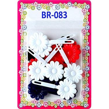 Imagem de Tara Seleção de presilhas de cabelo de plástico com dobradiça automática para meninas (BR83)