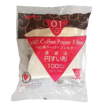 Imagem de Filtro Branco para Hario - V60 01 - 100 un