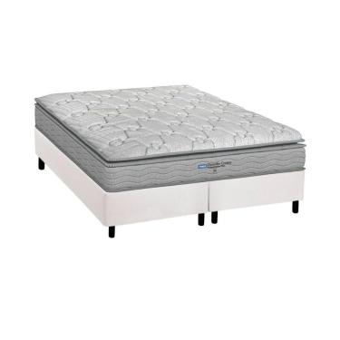 Imagem de Conjunto Box King: Colchão Espuma Probel D45 Anatômico Guarda Costas Próextreme Plus + Base Crc Courano White (193x203)