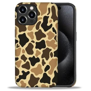 Imagem de Capa para iPhone 16 Pro Estética Padrão Bonito Fino À Prova de Choque Proteção de Corpo Inteiro para Homens e Mulheres, P Camuflagem B02
