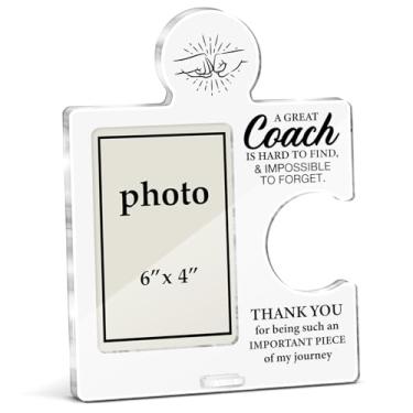 Imagem de Porta-retrato masculino de treinador, presente de agradecimento para beisebol, softball, treinadores de futebol, instrutor de fitness, melhor presente de treinador de todos os tempos, moldura acrílica