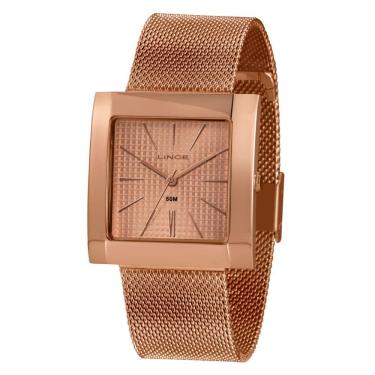Imagem de Relógio Lince Feminino Quadrado Rose Gold Lqr4664l R1rx