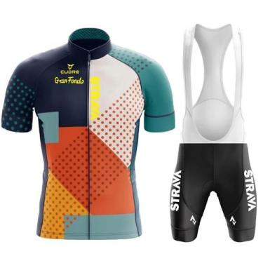 Imagem de Strnvn-conjunto de roupas de ciclismo masculino, camisa de manga curta
