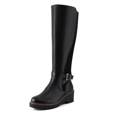 Imagem de Botas de cano alto PODAIK Wedge Tall  preta
