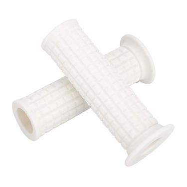 Imagem de Acouto 7/8 "22mm Universal Retro Motorcycle Hitlebar Grips - Design de TPU Confortável para Experiência Aprimorada (Branco)