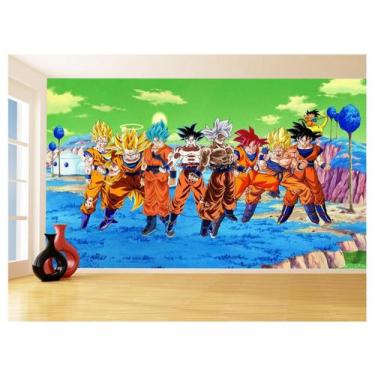 Imagem de Papel De Parede Dragon Ball Goku Vegeta Anime 3,5M Dbz390 - Você Decor