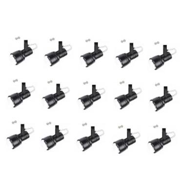 Imagem de Kit 15 Spot Trilho Perfilado Eletro calha Par20 Bulbo OL4 - Hiperlight