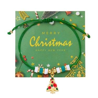Imagem de Pulseira de Natal com pingente de floco de neve, joias de Natal para mulheres, material de festa de Natal, presentes de amizade para mulheres, dia dos namorados, Medium, Latão, Sem Pedra Preciosa