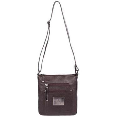 Imagem de Bolsa tiracolo masculina de couro Clovis-Masculino