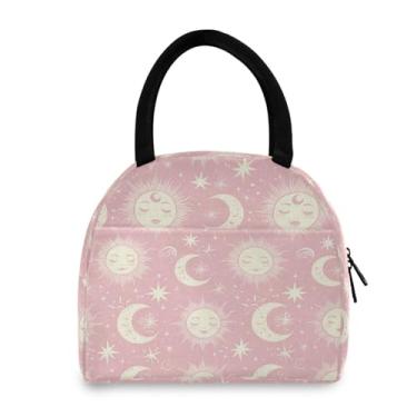 Imagem de GakkiGii Lancheira térmica lua e sol, lancheira reutilizável à prova de vazamento para mulheres e homens, lancheira térmica para trabalho e viagens