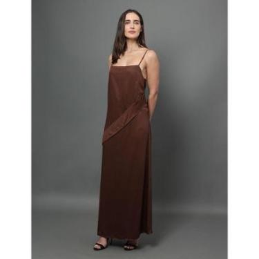 Imagem de Vestido Feminino Longo Com Faixa Frontal Calvin Klein-Feminino