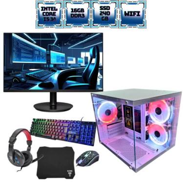 Imagem de Pc Gamer Completo Aquario Intel Core I5 3ª 16GB 240GB Windows 11 Wifi 