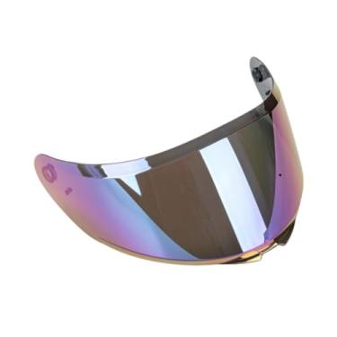Imagem de KiBcsLic Viseira de capacete para motocicleta, peça de reposição, fácil de instalar, compatível com os modelos XG-1 977 e LK-188, Cor