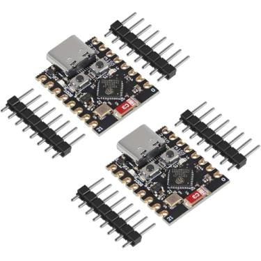 Imagem de 2 peças ESP32 ESP32-C3 placa de desenvolvimento ESP32 C3 Mini WiFi Bluetooth 160MHz frequência de execução 2,4GHz Wi-Fi e Bluetooth 5.0 ESP32 C3 Super mini para Arduino
