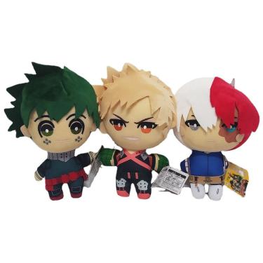 Imagem de Conjunto de bonecas de pelúcia My Heros Academia 15 cm e 3 peças