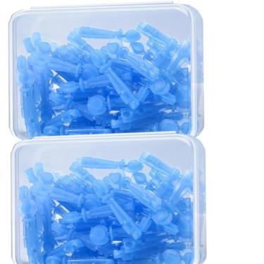 Imagem de 100 agulhas estéreis para espinhas, agulhas descartáveis para acne, ferramentas eficazes de remoção de manchas e cravos para pele clara - azul 2