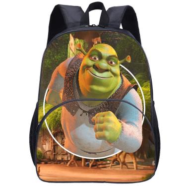 Imagem de Mochila Shreks Anime School Bag Cartoon Student Laptop 30x13x40cm