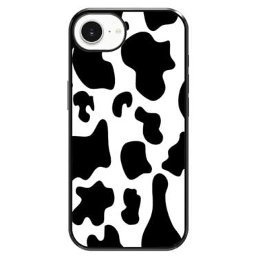 Imagem de VUTTOO Capa para iPhone 16e - Capa de telefone com estampa de vaca - Capa de telefone com proteção de absorção de choque TPU