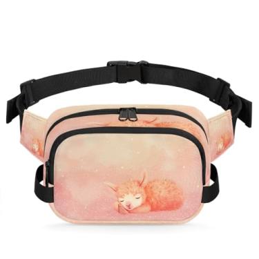 Imagem de Pochete azul retrô borboleta para mulheres e homens com alça ajustável bolsa de cinto bolsa transversal bolsa de peito bolsas de bumbum bolsa tiracolo, Cor 8