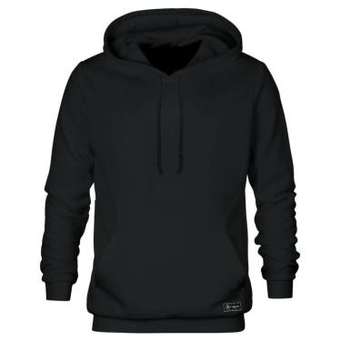 Imagem de Blusão Moletom Calttony Canguru Liso Básico com Capuz e Bolso-Unissex