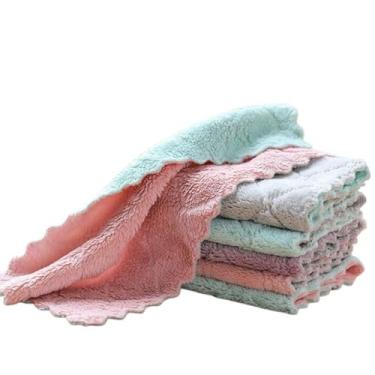 Imagem de Pano de Fibra Sintética para Limpeza – Kit com 3 Peças Super Absorventes e Duráveis, Multiuso e Reutilizável - Enviado cor sortida