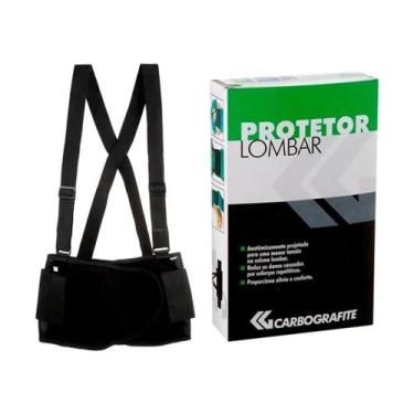 Imagem de Protetor Lombar Cinta Ergonômica Coluna Carbografite, GG