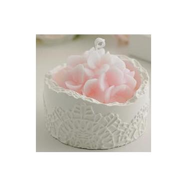 Imagem de Velas para mulheres – Vela perfumada de hortênsia de renda rosa, presentes de aniversário de Natal para irmã e melhor amiga