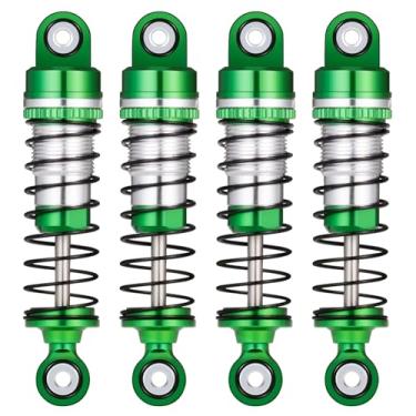 Imagem de MORFUM FCX18 LC80 42MM Threaded Shock Absorber Oil Damper RC Shocks Adjustable Long Travel Absorber Oil Threaded Damper for 1/18 RC Crawler FMS FCX18 LC80 Upgrade Parts (Green)