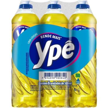Imagem de Detergente Lava Louças Neutro Ypê 500ml Com 6 Unidades