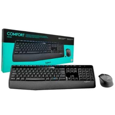 Imagem de Kit Teclado E Mouse Sem Fio Logitech Comfort Tecrado