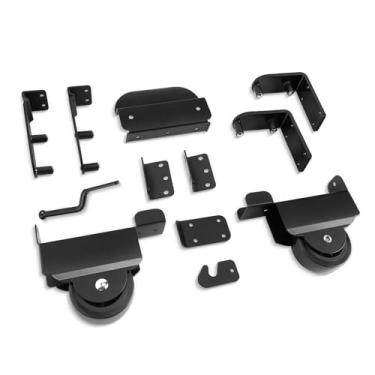 Imagem de Hilitand Kit de Portão Deslizante, Hardware de Portão Deslizante Resistente Com Rolos de Rolamento de Esferas e Componentes Ajustáveis, para Porta Estável e Segura de até 20