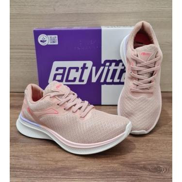 Imagem de Tênis Esportivo Feminino Nylon Sleek Actvitta 4829.413, 36, Rosa
