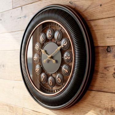 Imagem de Relógio De Parede Decorativo Elegante Vazado Vintage De 50cm