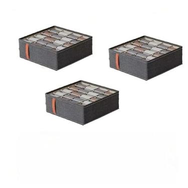 Imagem de Kit Caixa Colmeia Organizadora para Guarda-Roupa – Organizador de Gaveta para Roupas Íntimas, Meias e Sutiã(20 quadrados(3 peças))