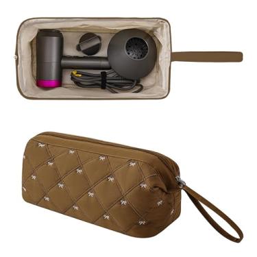 Imagem de ReignSword Bolsa de viagem para ferramentas de cabelo compatível com Shark FlexStyle, Dyson Airwrap, capa de secador de cabelo Revlon, armazenamento de acessórios de estilo de cabelo, organizador à