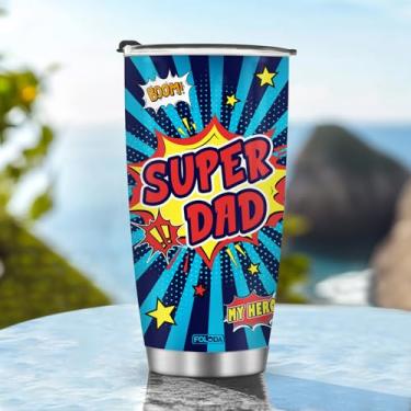 Imagem de Copos isolados Caneca Copo Reirement Pais Aniversário Presentes de Natal para Homens Pai Avô Viagem Essenciais Acessórios Essenciais Deve Ter Alça Gelada Fria 590 ml