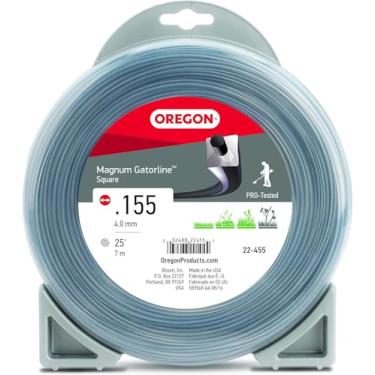 Imagem de Oregon 22-455 Linha de aparador de cordas quadradas Magnum Gatorline profissional resistente de 0,45 cm de diâmetro de 450 g